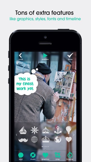 Pop Video - Movie Editor for Subtitles, Speech Bubbles and M(圖4)-速報App