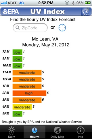 EPA's SunWise UV Index screenshot 3