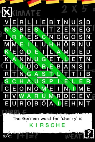 German Vocab Word Search screenshot 2