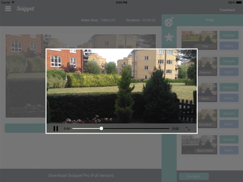 Snippet HD - Video Editor With Filters And Splice Features screenshot 4