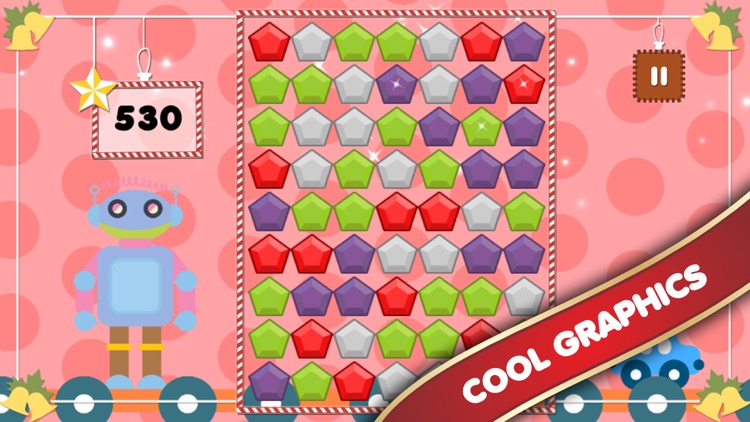 Crystal Toys Match - Cute Juicy Diamonds Puzzle Adventure