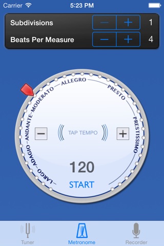 Musician's Kit - Tuner, Metronome, and Sound Recorder screenshot 2