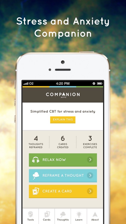 Stress & Anxiety Companion - the beautifully designed CBT app that can help you feel better