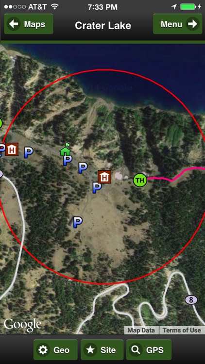 Crater Lake Trail Map Offline