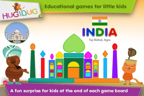 Shapes Baby World - HugDug children educational matching puzzles game full version. screenshot 4