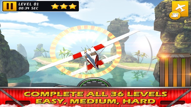 Sea plane Exotic Island Real Fly & Park Airplane Racing Game(圖3)-速報App