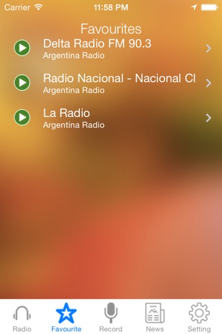 Argentina Radio News Music Recorder screenshot 3