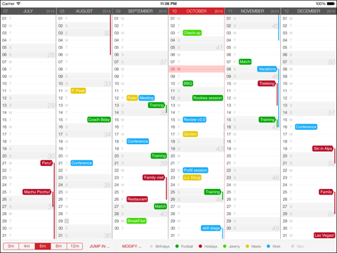 ManyMonths Calendar screenshot 2