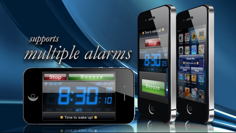 Alarm Clock Xtrm Wake Pro - Weather + Music Player