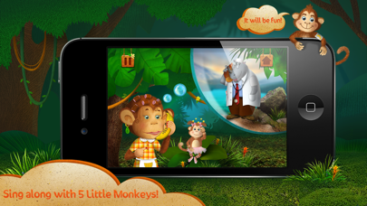 Kids Academy • 5 Little Monkeys - Interactive Nursery Rhyme. Fun music educational app for Baby, Toddlers and Preschool children. Screenshot 3