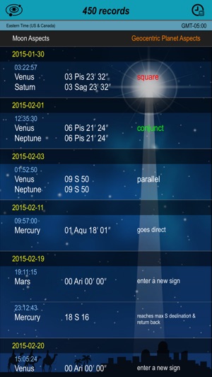 Ephemeris Alarm