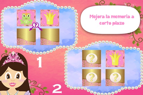 Play with Princess Zoë Pro Memo Game for toddlers and preschoolers screenshot 2