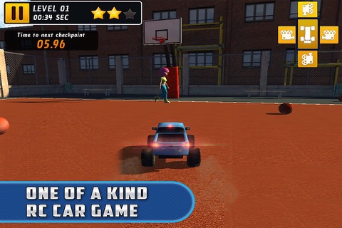 מכונית על שלט - משחק מרוץ מכוניות בתוך בית ספר בחינם screenshot 4