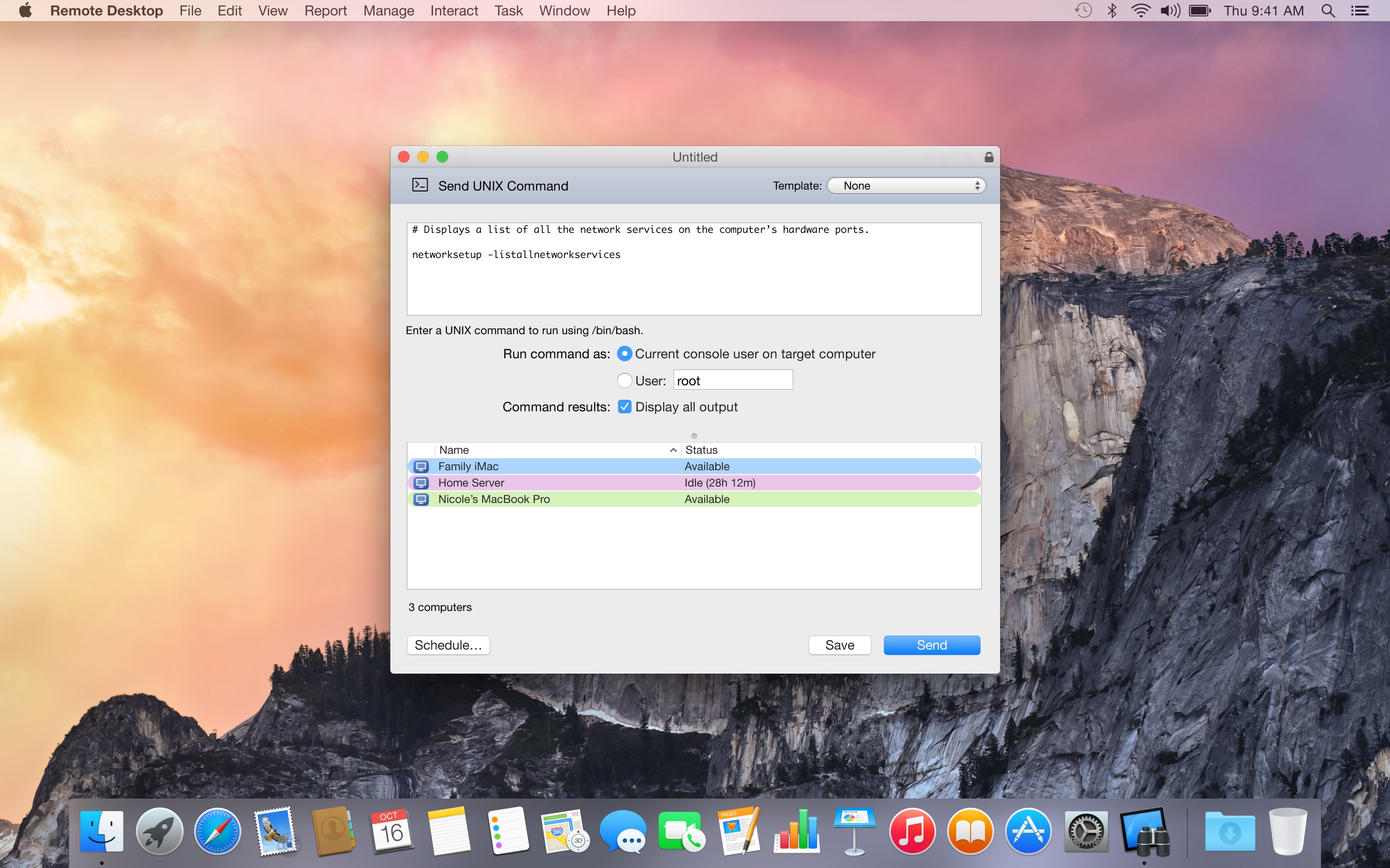 Screenshot do app Apple Remote Desktop