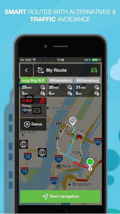 NLife USA Premium - Offline GPS Navigation, Traffic & Maps screenshot-4