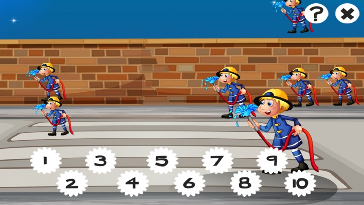 A Firefighter Counting Game for Children: Learning to count with firemen screenshot-3