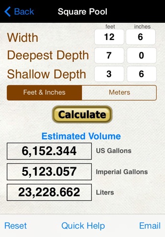 Pool Volume & Size screenshot 3