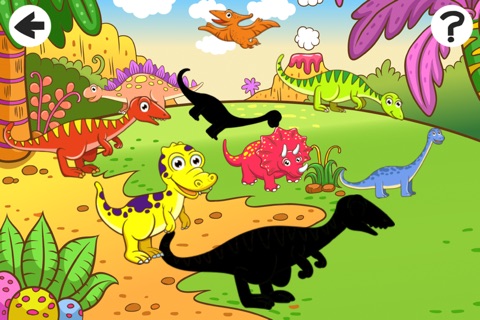 Animated Dino-saur Games For Baby & Kids: Colour-ing Book & Shadow Puzzle screenshot 3