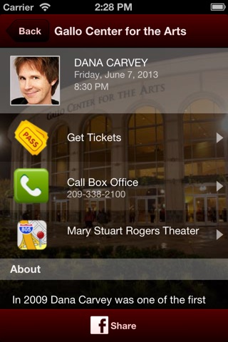 Gallo Center Tickets screenshot 2