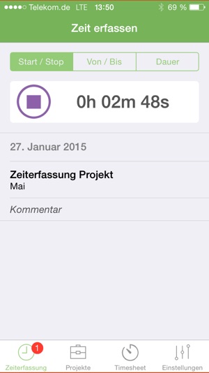 Zeiterfassung Freelance.de(圖3)-速報App