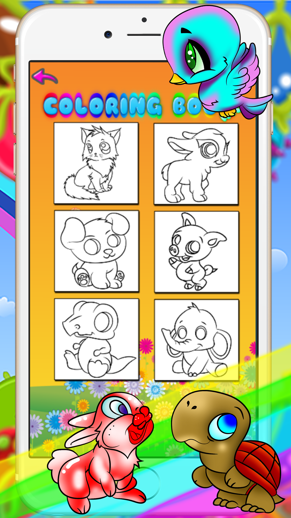 Abcの動物のぬりえ 幼児のための自由なデッサン絵画 Free Download App For Iphone Steprimo Com