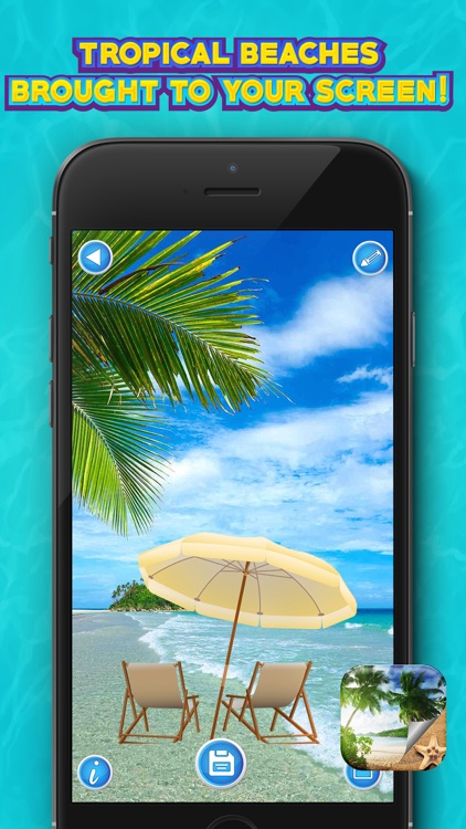 Summer Beach Wallpaper – Beautiful Tropical Island and Paradise Vacation Background.s screenshot-3