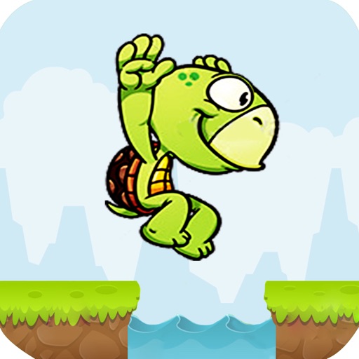 Turtle run 2D Icon