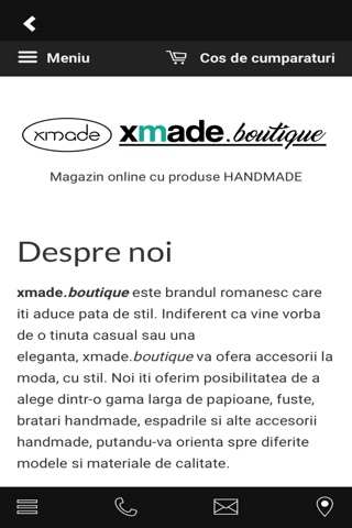 XMADE boutique screenshot 2