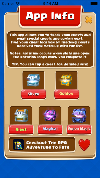Chest Tracker for Clash Royale - Easy Rotation Calculator Screenshot 2