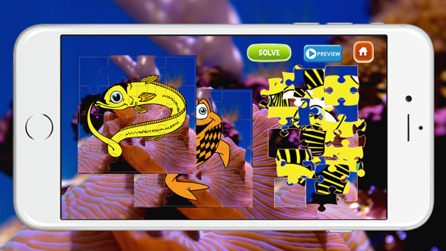 Ocean Animals Puzzle Jigsaw Shape Math Games For Kindergarte(圖2)-速報App