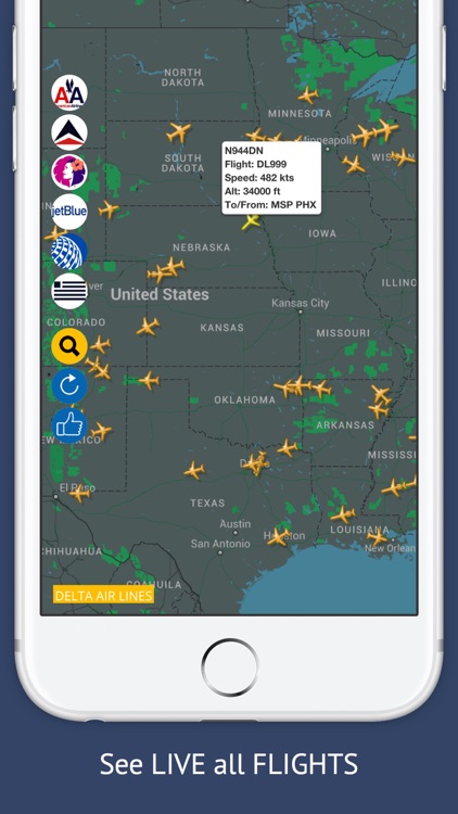 USA Tracker Free : Live Flight Tracking & Status