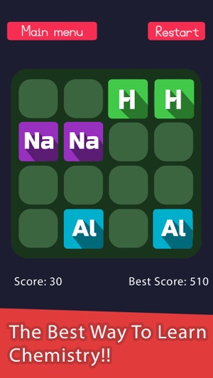 2048 in Periodic Table - A Chemistry Puz