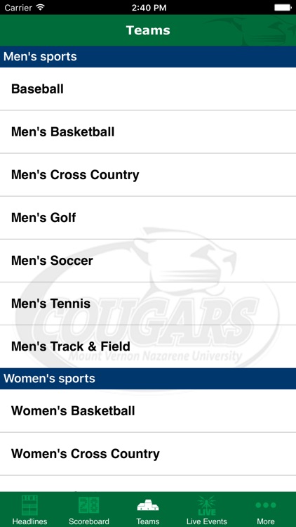 MVNU Cougars screenshot-3