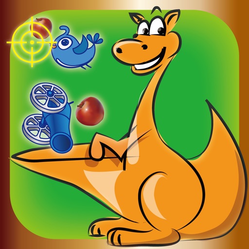 Neverfull Pouch : endless shooting of colorful apples and birds - free casual games for kids by top fun icon