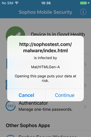 Sophos Intercept X for Mobile screenshot 4