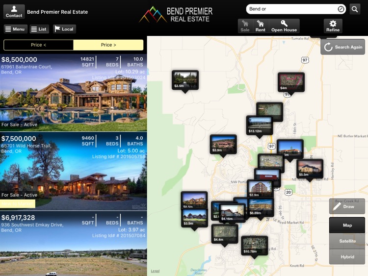 Bend Premier Real Estate for iPad