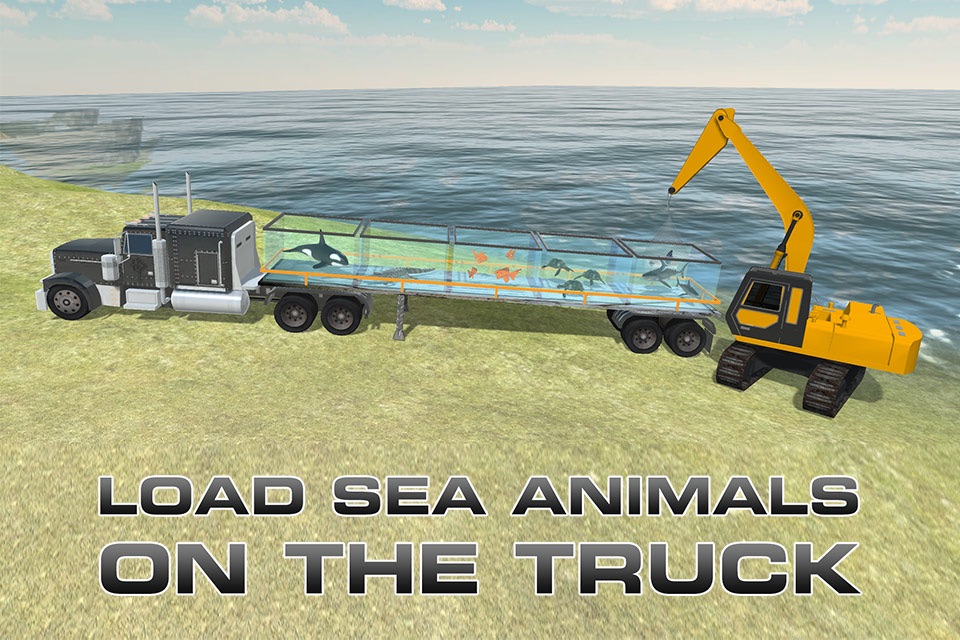 3D Transporter Truck Sea Animal – Ultimate driving & parking simulator game screenshot 3