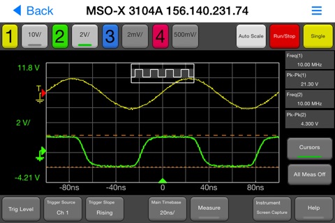 Keysight Oscilloscope Mobile screenshot 2