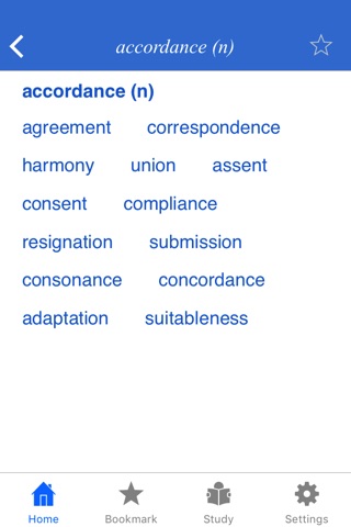 English Synonym Dictionary - Alphabetically Classified screenshot 2