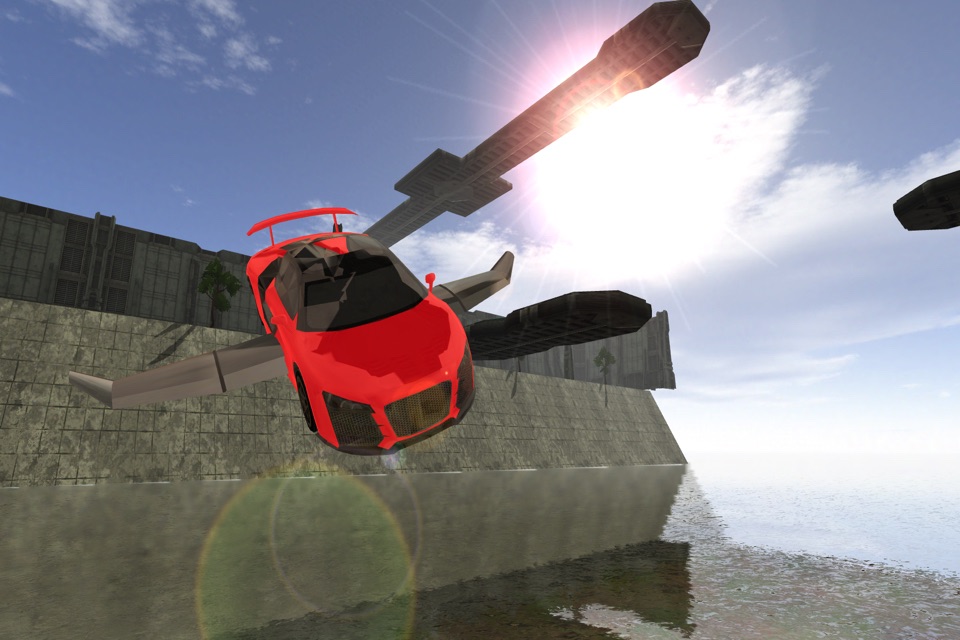 3D Flying Car Parking Simulator: eXtreme Racing, Driving and Flight Game Free screenshot 4