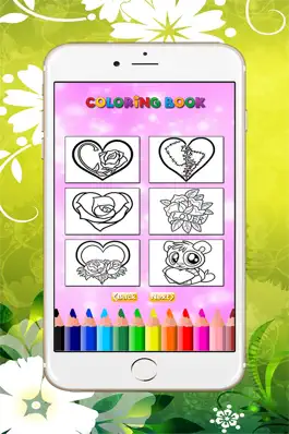 Game screenshot The Valentines Coloring Book: Learn to color and draw Valentine's Day card, Free games for children hack