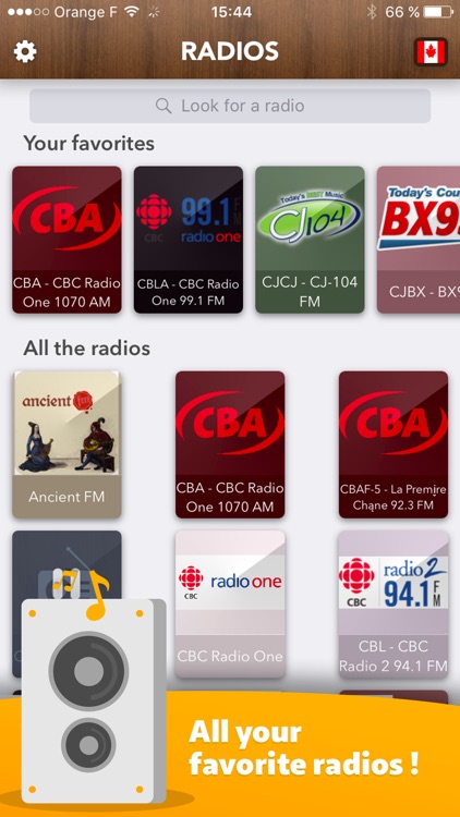 Canadian Radio - access all Radios in Canada FREE!