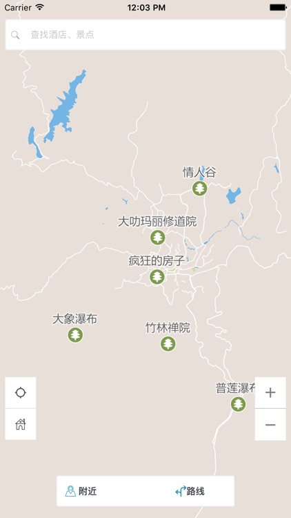 大叻中文离线地图-越南离线旅游地图支持步行自行车模式