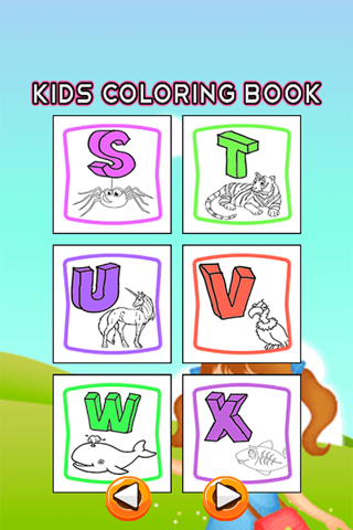 ABC Alphabets Coloring Book - Drawing Pages and Painting Educational Learning skill Games For Kid & Toddler screenshot 3