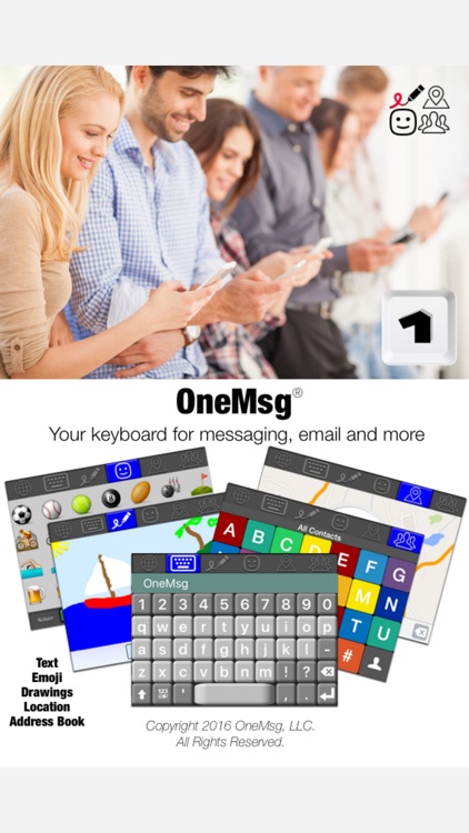 OneMsg - Your keyboard for messaging, email and more