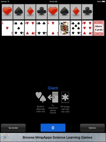 Giant Solitaire screenshot 2