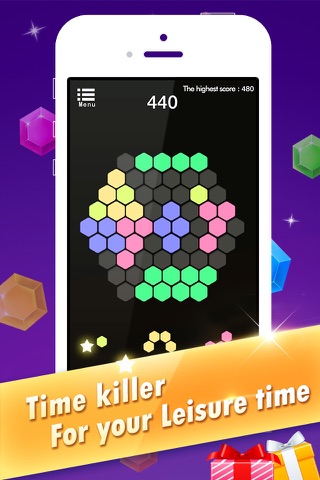 Hexagon Blast - 10/10 Block Fit Puzzle Game Super Kings screenshot 2