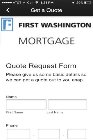 First Washington Mortgage screenshot 3