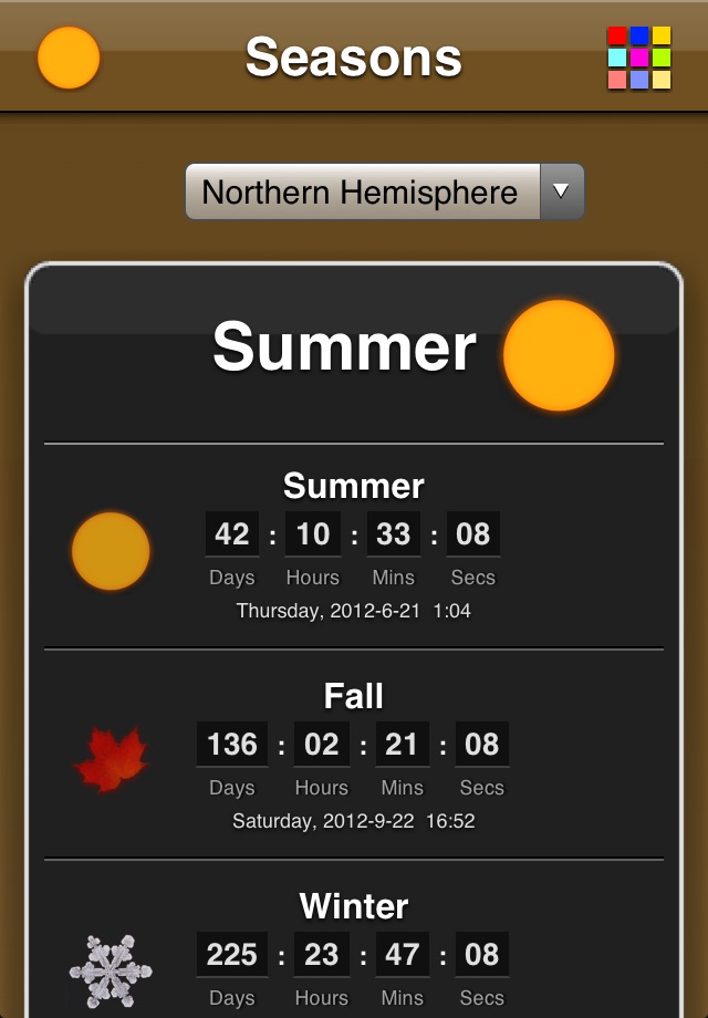Seasons App screenshot 3