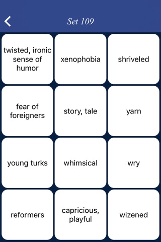 Educated Vocabulary List - quiz, flashcard and match game screenshot 4